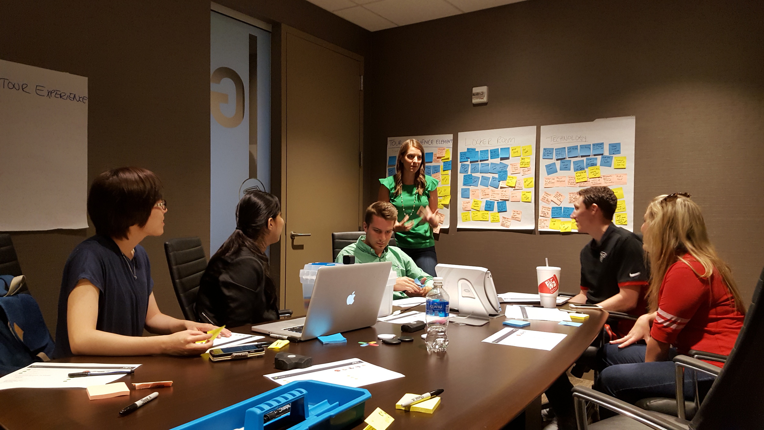 Brainstorming We conducted brainstorm sessions both within the team and with the client. We divided the whole experiences into different touchpoints and main tour areas to collect more focused ideas.