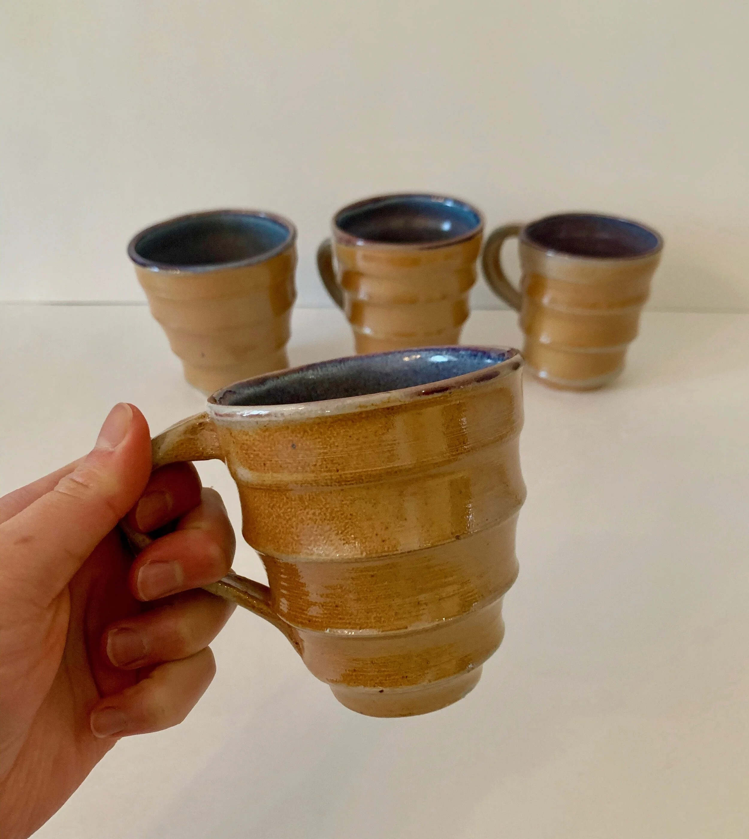 Blue sunset ridge mugs