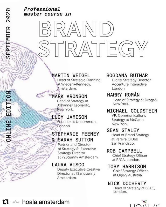 Big Strat Boss @nickdocherty is sharing his wisdom @hoala.amsterdam #brandstrategy
