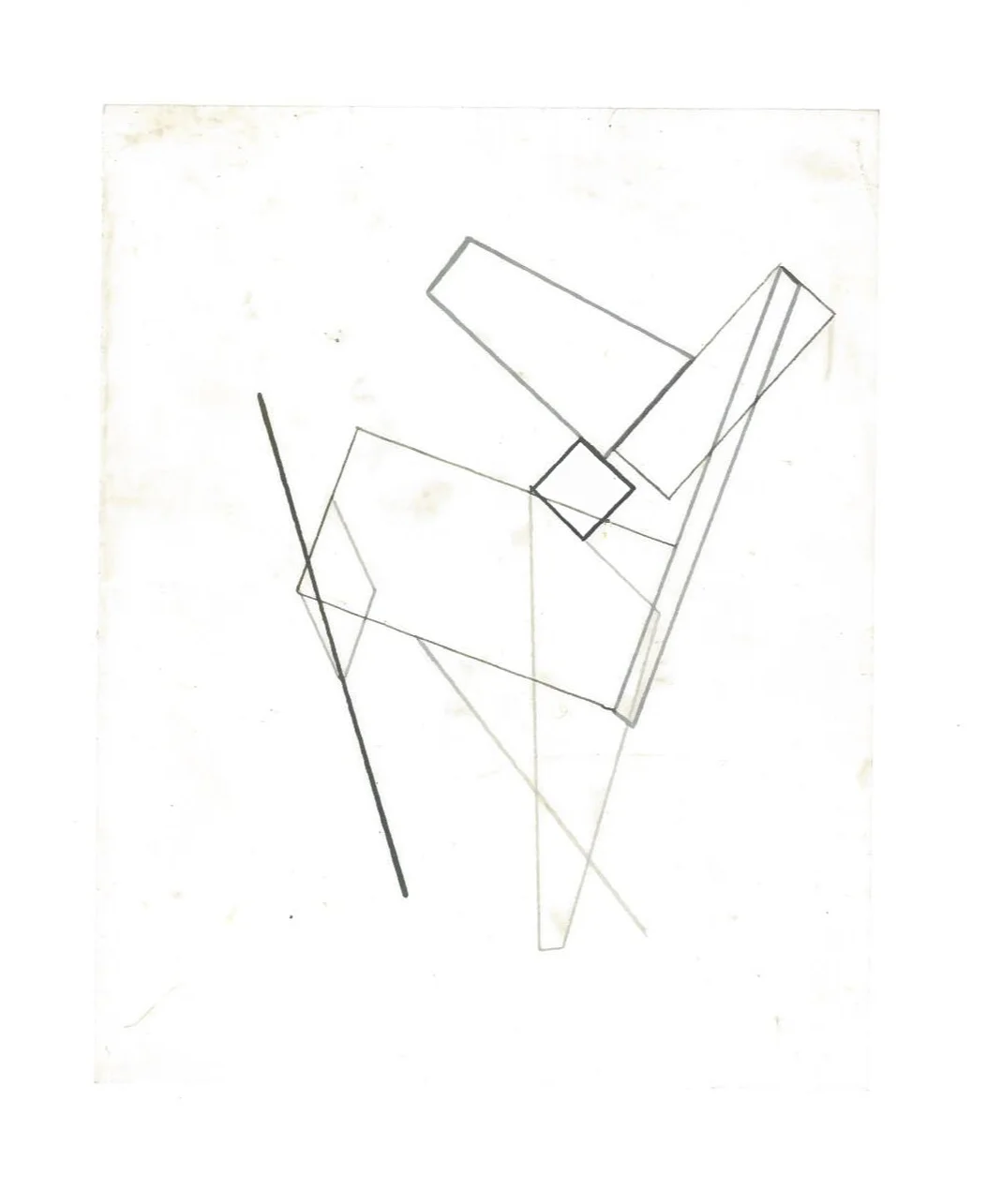 Growth Probabilities (the city, observations 35A) Pencil on oiled fabriano paper 140mm x 180mm NY, December 2013