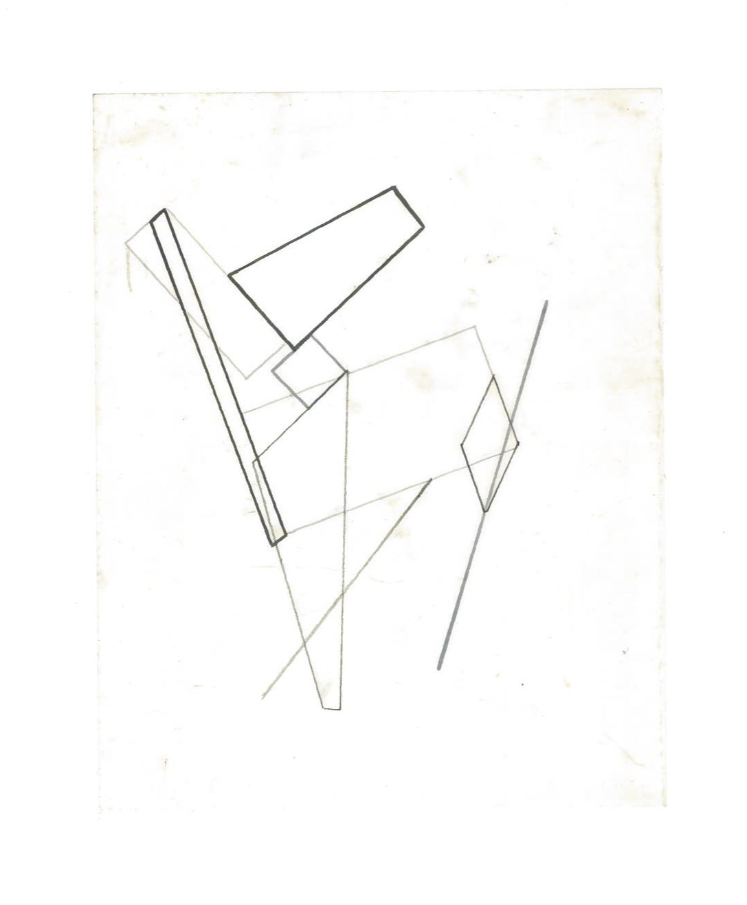 Growth Probabilities (the city, observations 35B)  Pencil on oiled fabriano paper  140mm x 180mm  NY, December 2013