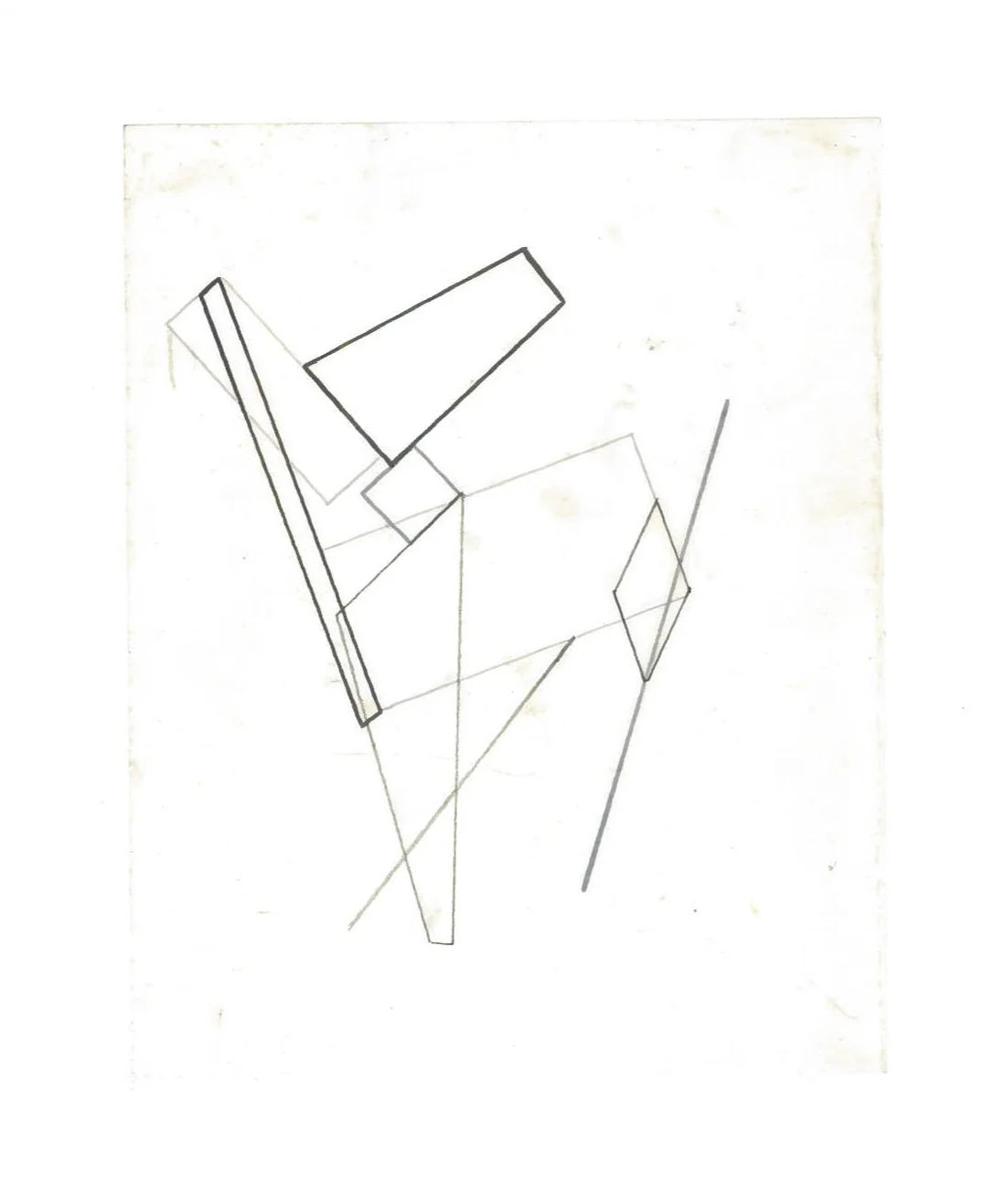 Growth Probabilities (the city, observations 35B) Pencil on oiled fabriano paper 140mm x 180mm NY, December 2013