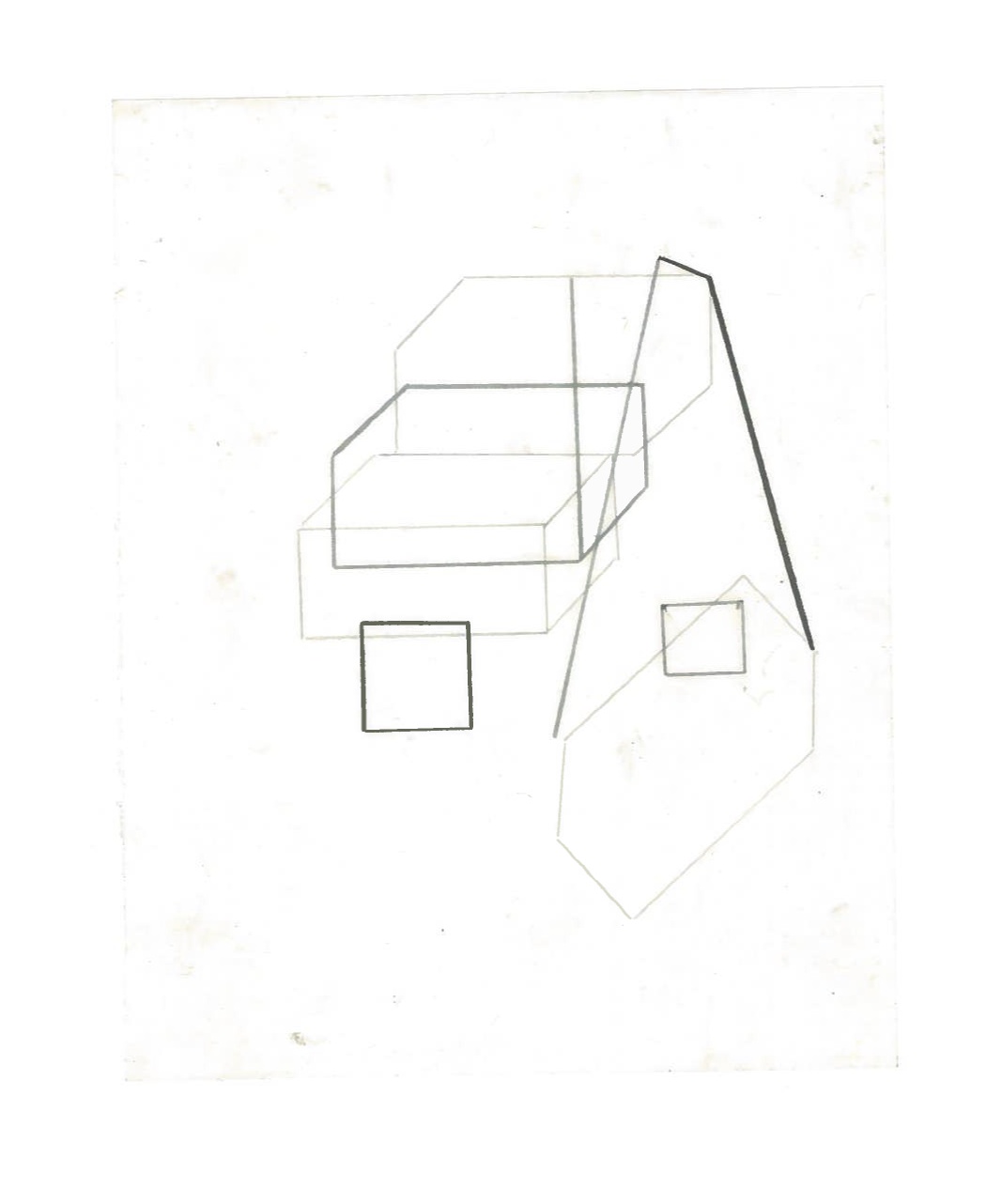 Growth Probabilities (the city, observations 36B)  Pencil on oiled fabriano paper  140mm x 180mm  NY, December 2013