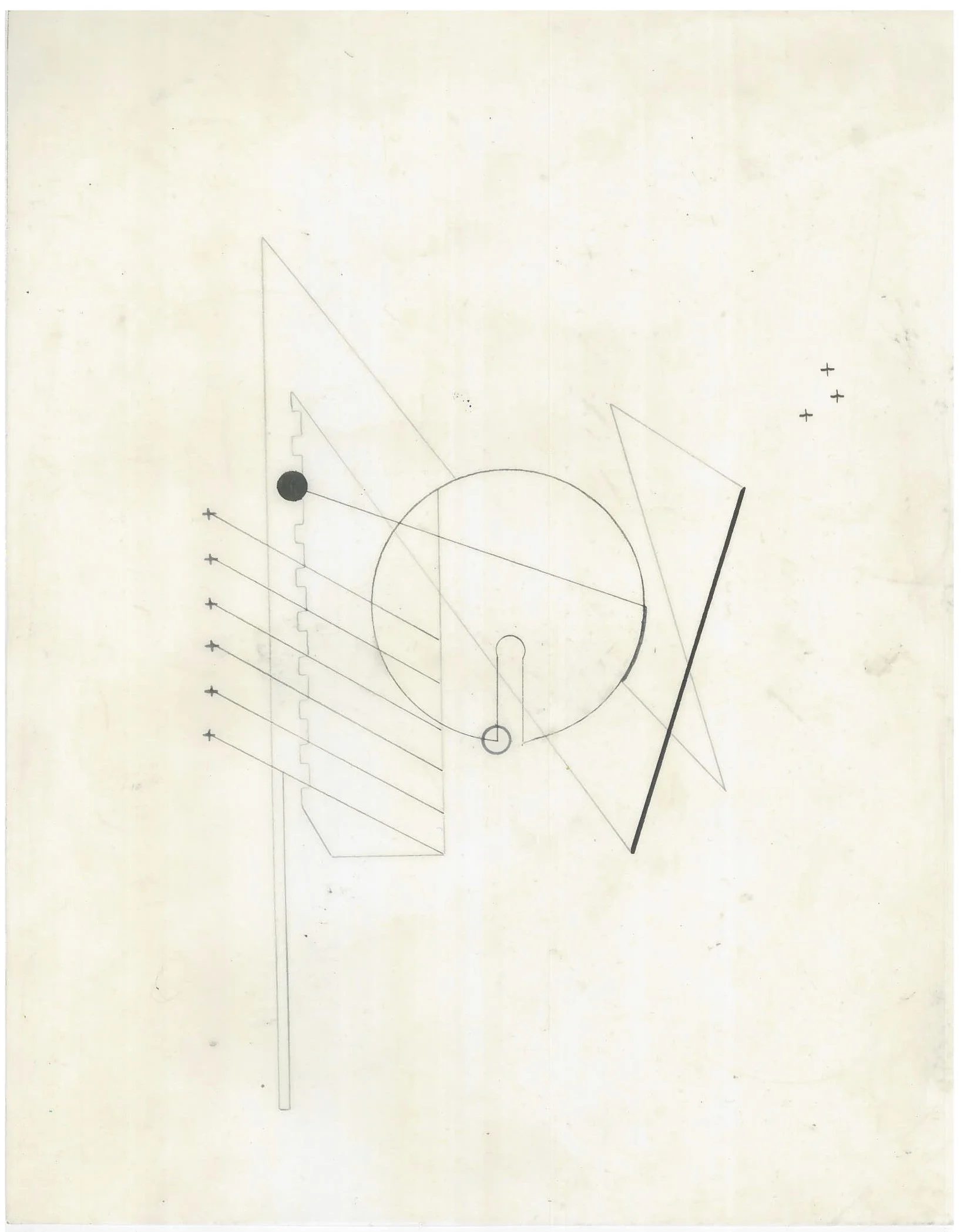 Untitled (the city, observations 21B) Pencil on oiled fabriano paper 279mm x 216mm December 2013