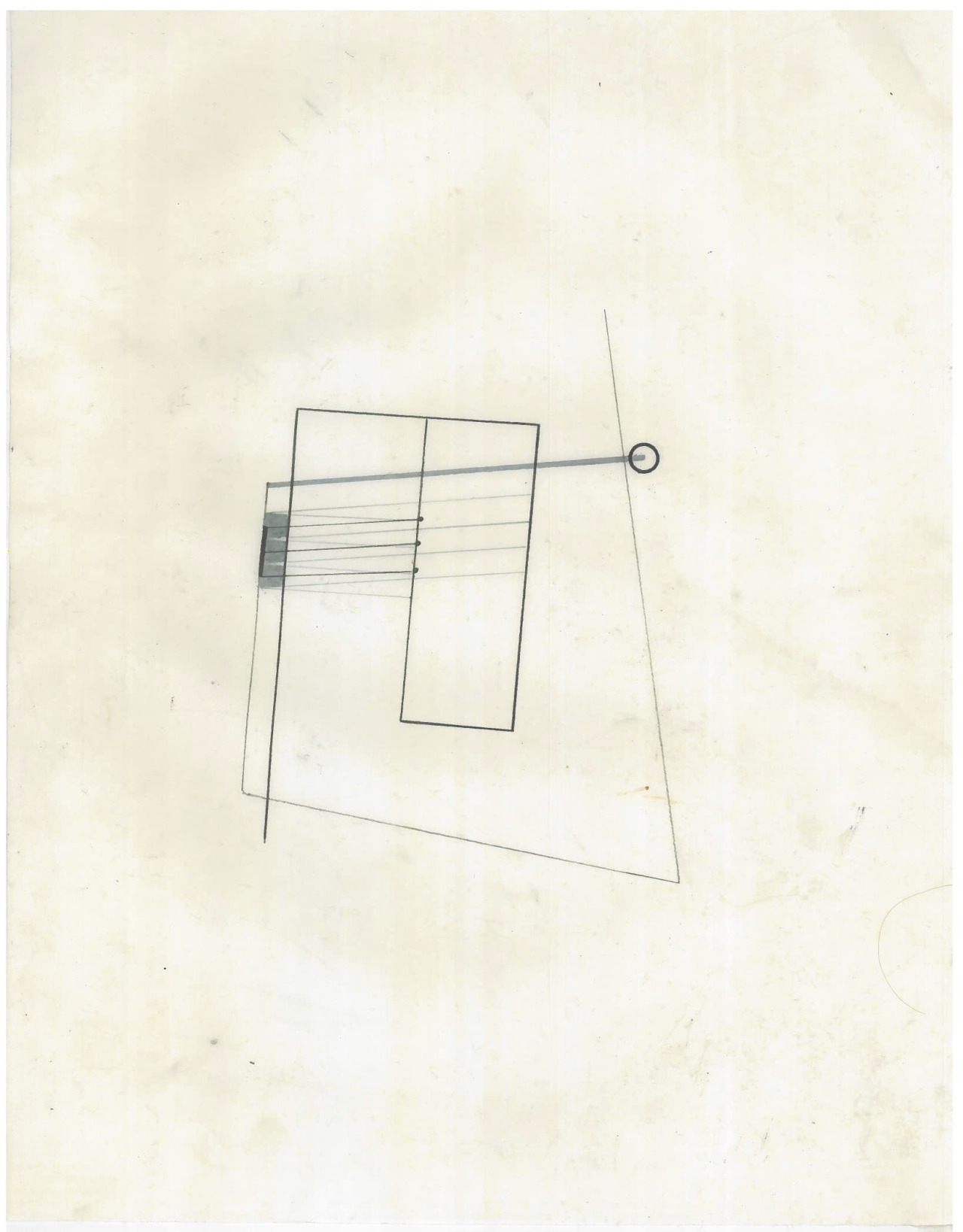 Untitled (the city, observations 17B)  Pencil on oiled fabriano paper  279mm x 216mm  December 2013