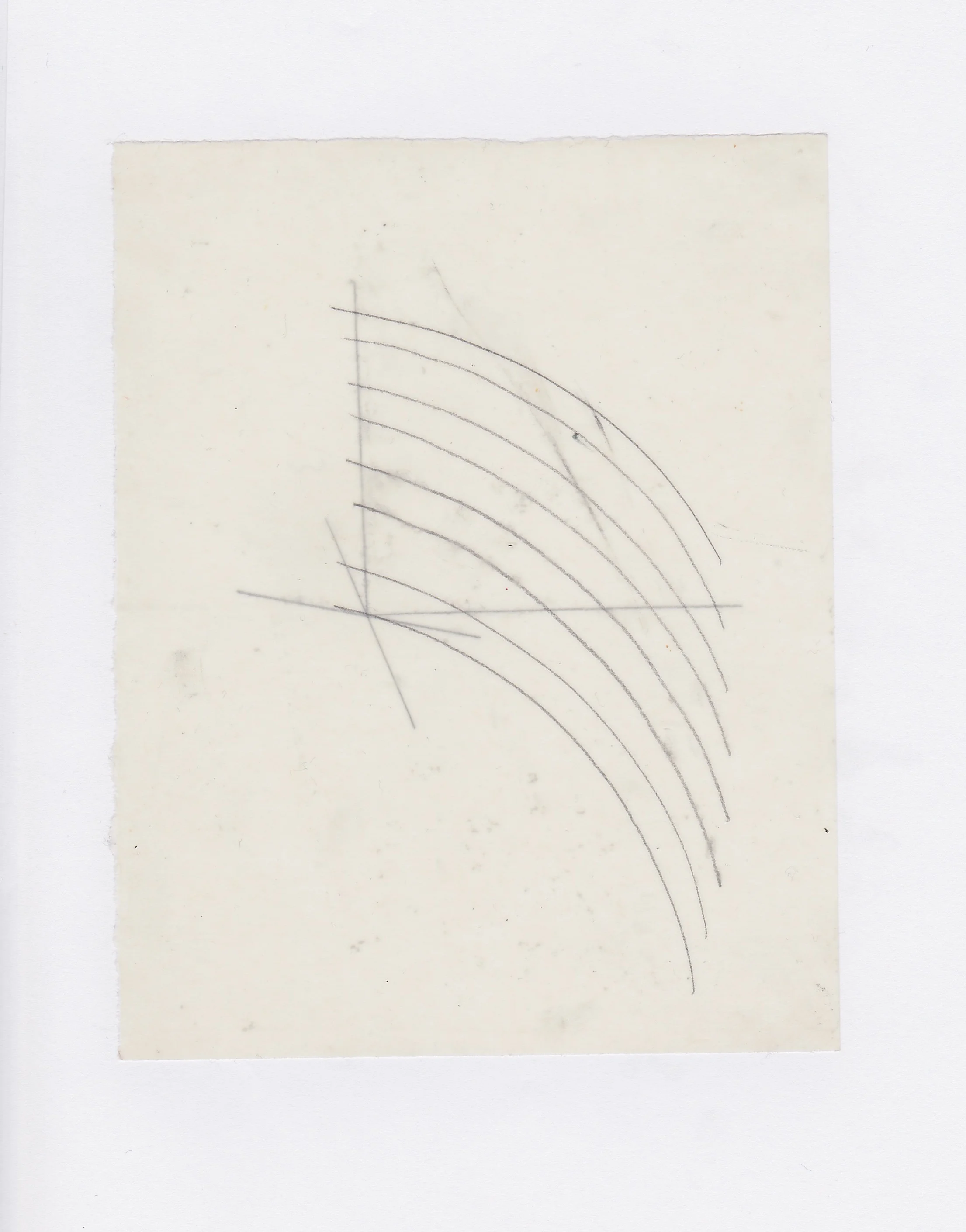 Untitled (the city, observations 03A) Pencil on oiled fabriano paper. 140mm x 180mm December 2013.