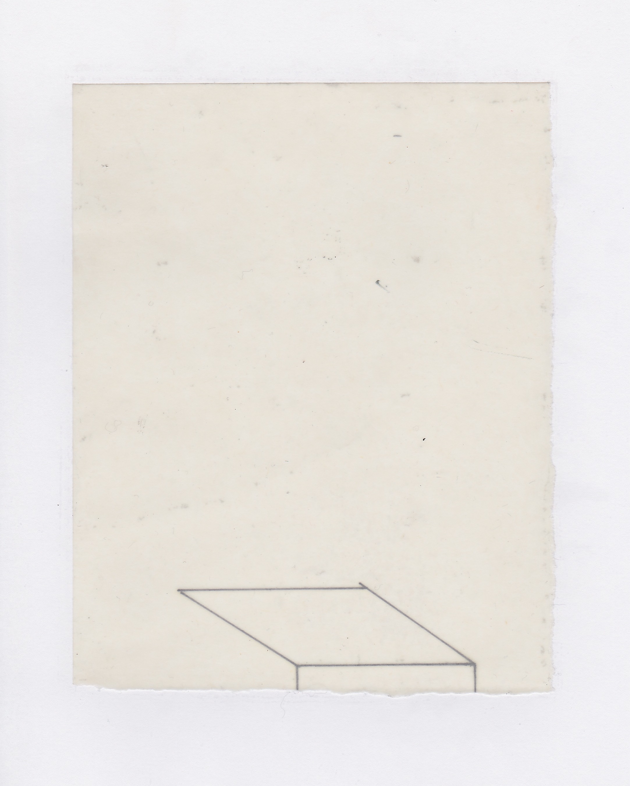 Untitled (the city, observations 04A)  Pencil on oiled fabriano paper.  140mm x 180mm  December 2013.