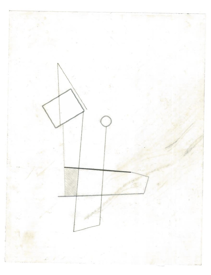 Sequential Architecture (the city, observations 34A)  Pencil on oiled fabriano paper  140mm x 180mm  NY, December 2013