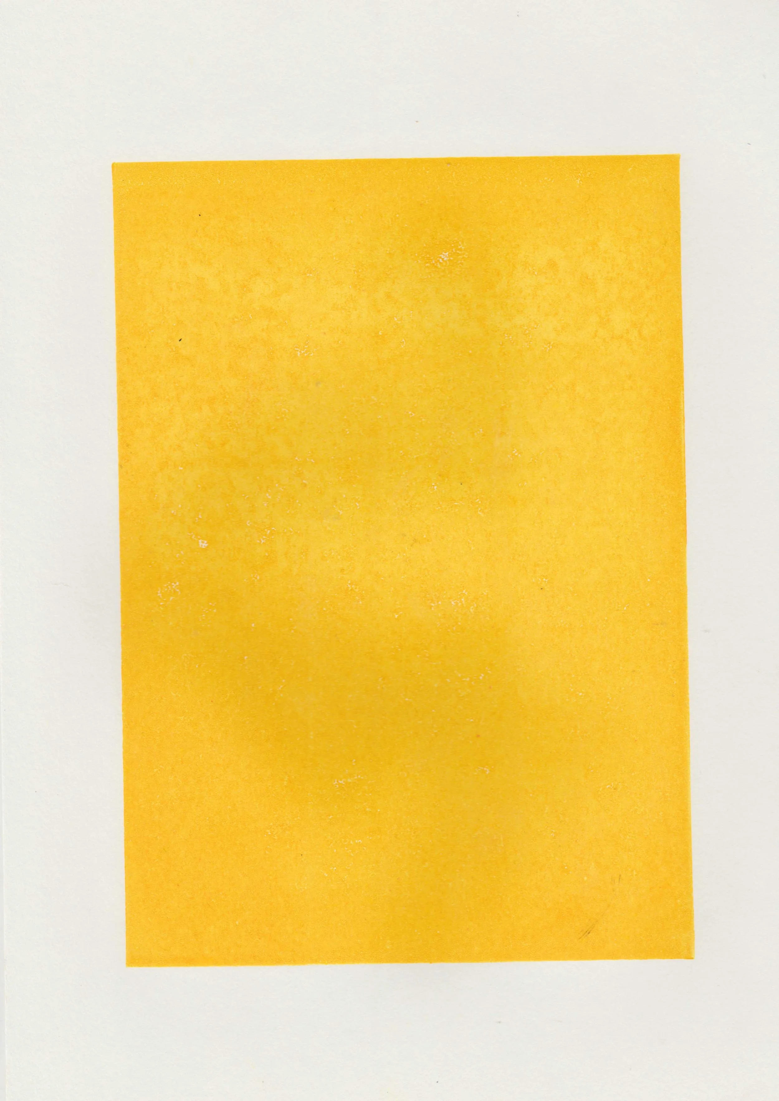 (Yellow Thursday) Lino print on paper // March 2018