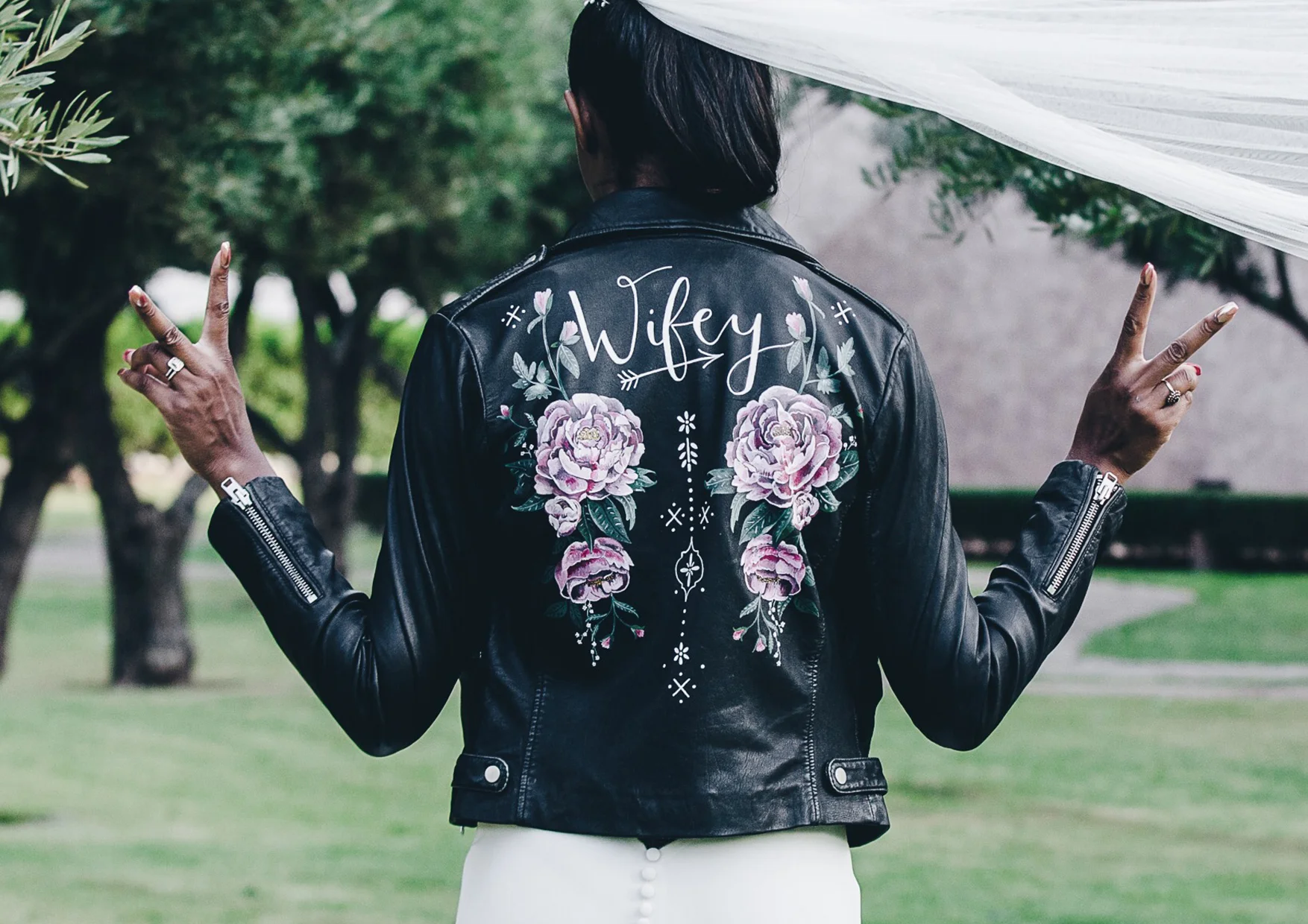 wedding leather jacket