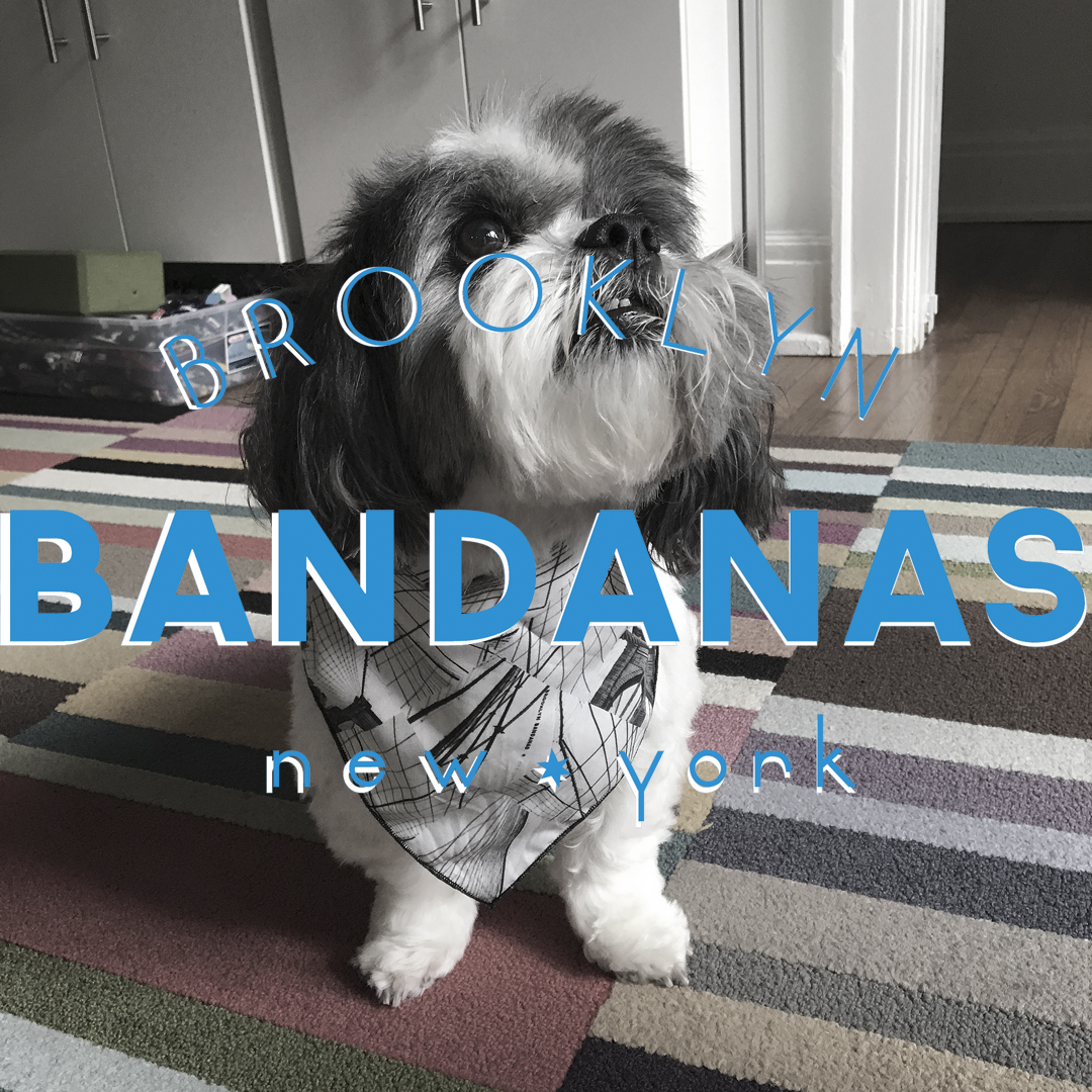 Yes...Brooklyn Bandanas are for dogs too! Mikie loves his Wiry Wires Bandana!