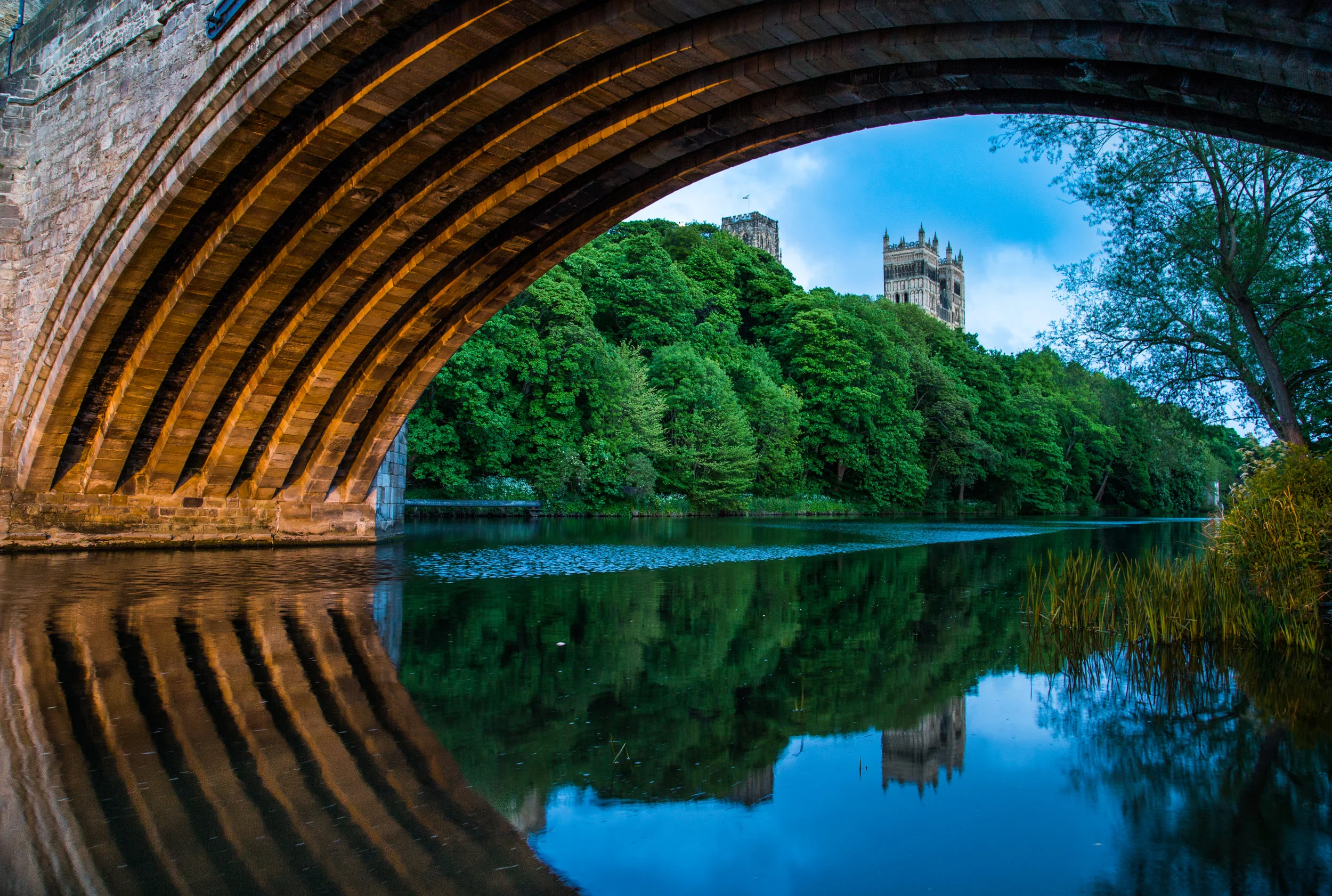 Framwellgate Bridge Cathedral Dusk.jpg