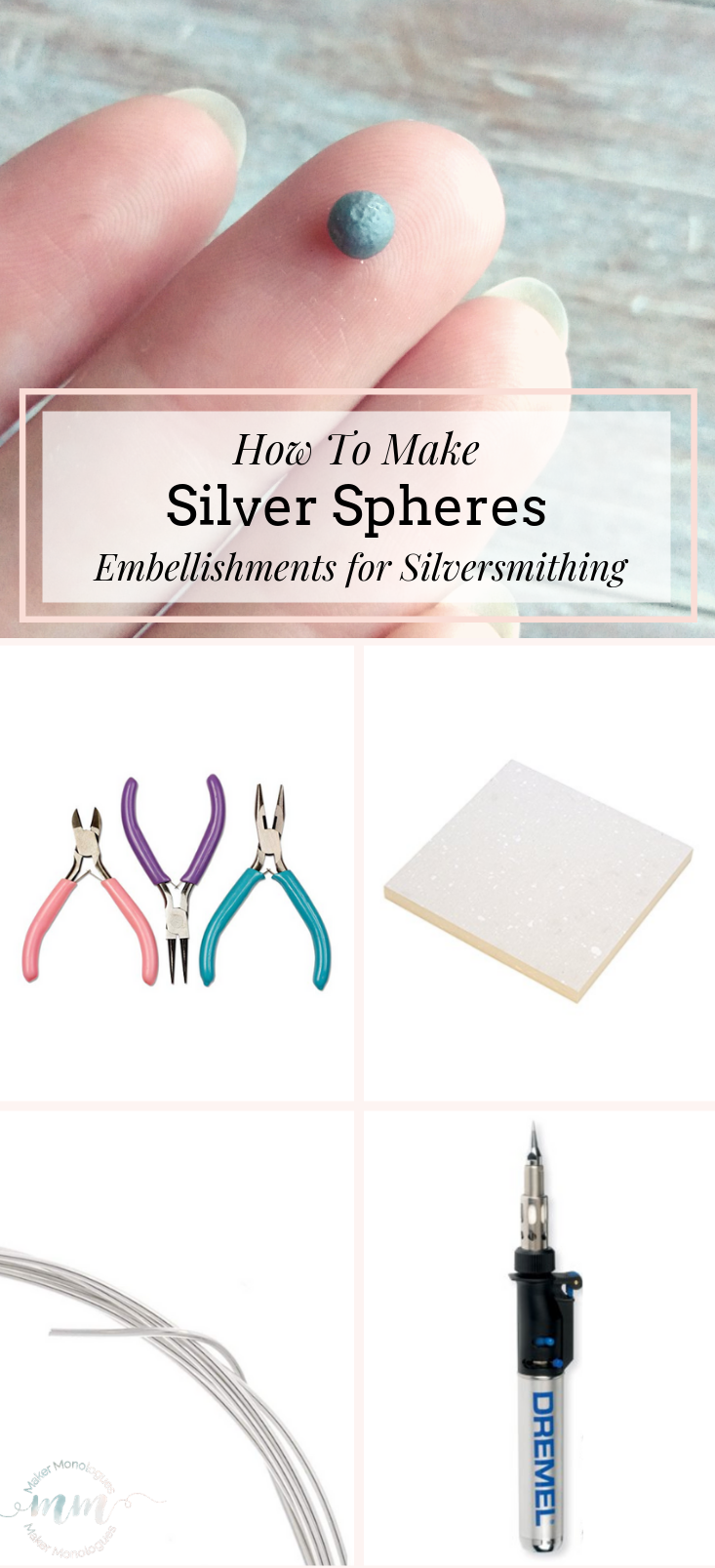 How To Make Silver Sphere Embellishments for Silversmithing — Maker