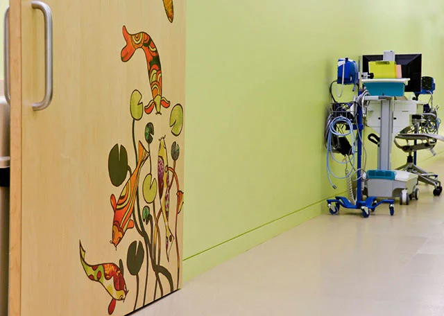 Green Patient Hallway