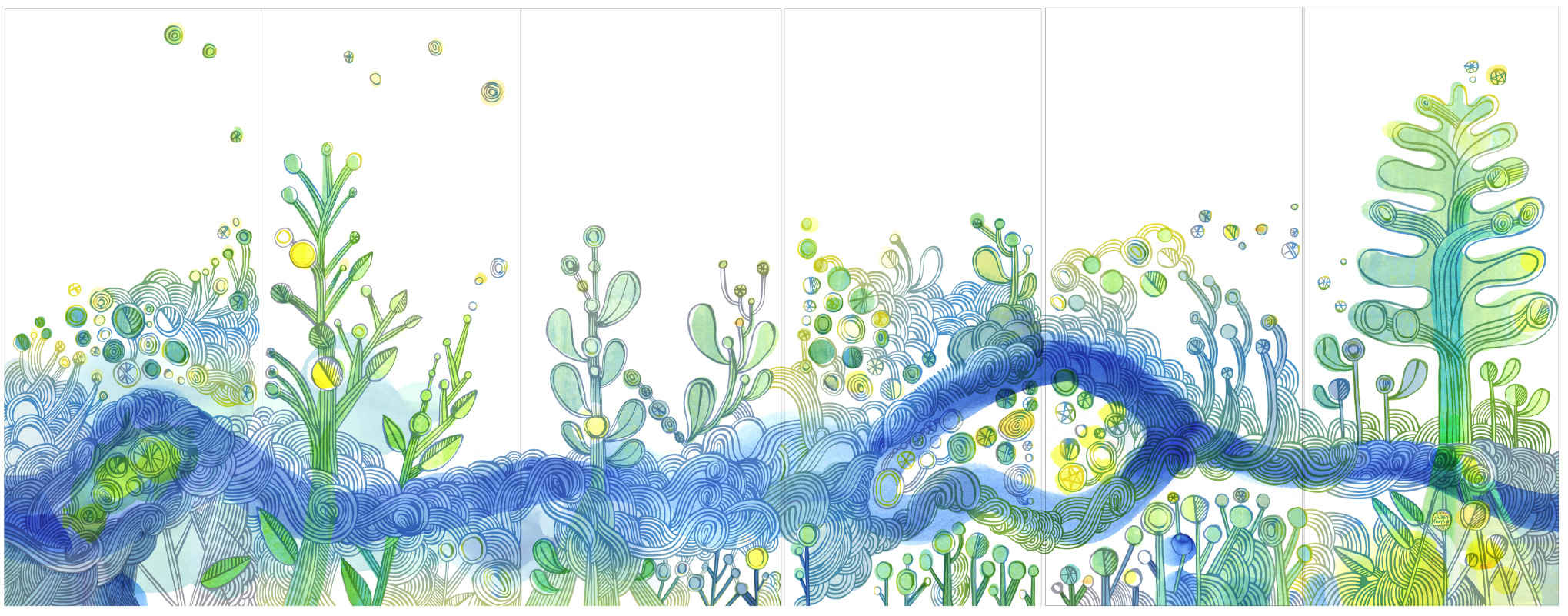 Seattle Children's Hospital Springbrook Building Mural Panel 3
