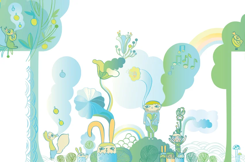 Audiology Mural at Seattle Children's Bellevue Clinic