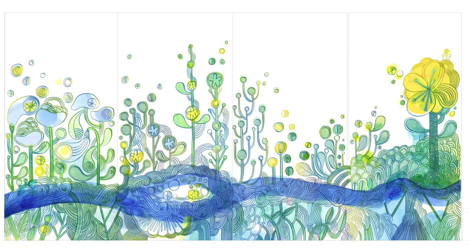 Seattle Children's Hospital Springbrook Building Mural Panel 2