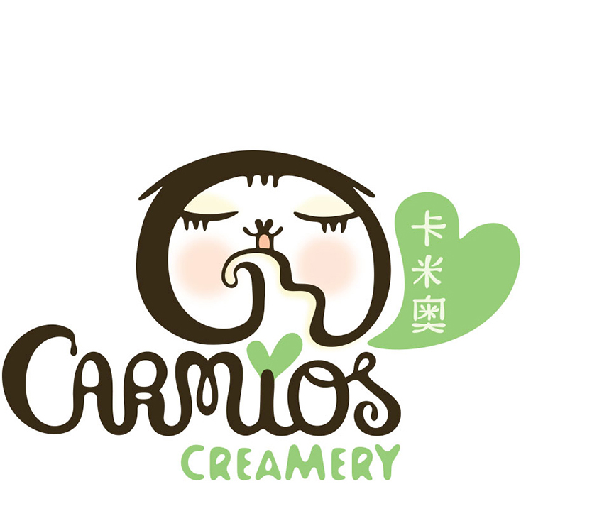 Carmio Soft Serve Ice Cream is a franchise company based in China. The founder's Scottish fold kitten served as the inspiration for the company's name and its logo. 
