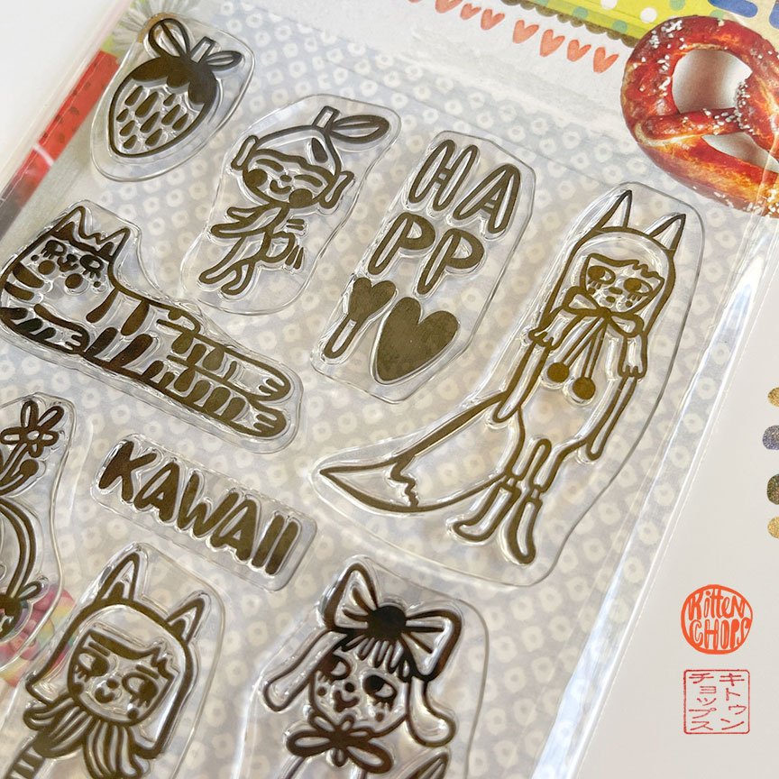 Cute journaling stamps, Cute bujo stamps, Kawaii daily journal stamps, Cute  clear stamps — KittenChops Illustration