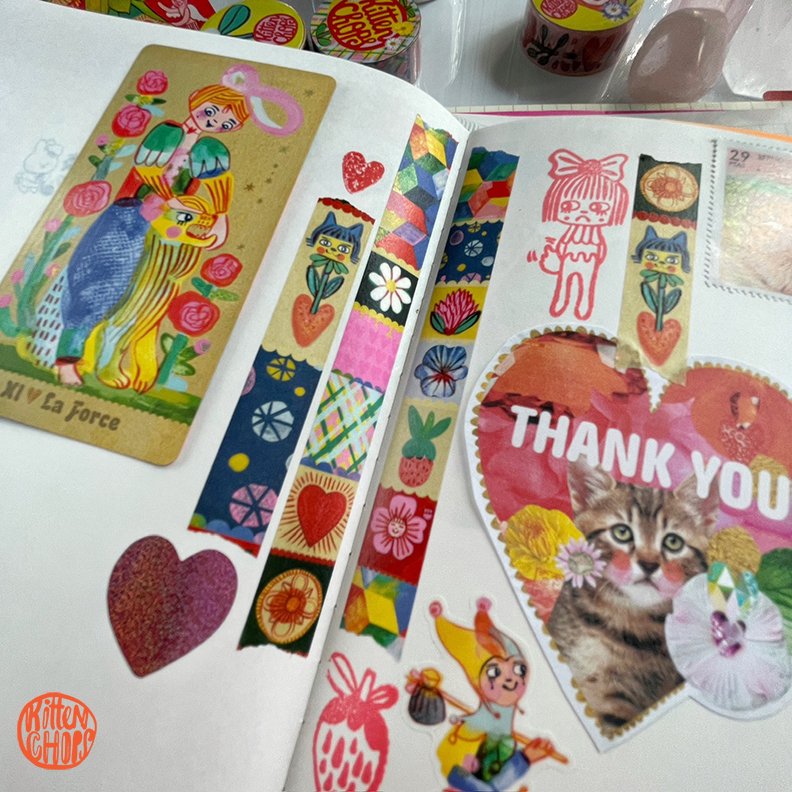 tarot journal, tarot stickers, tarot bffs, tarot bff sticker, tarot best  friend sticker, — KittenChops Illustration