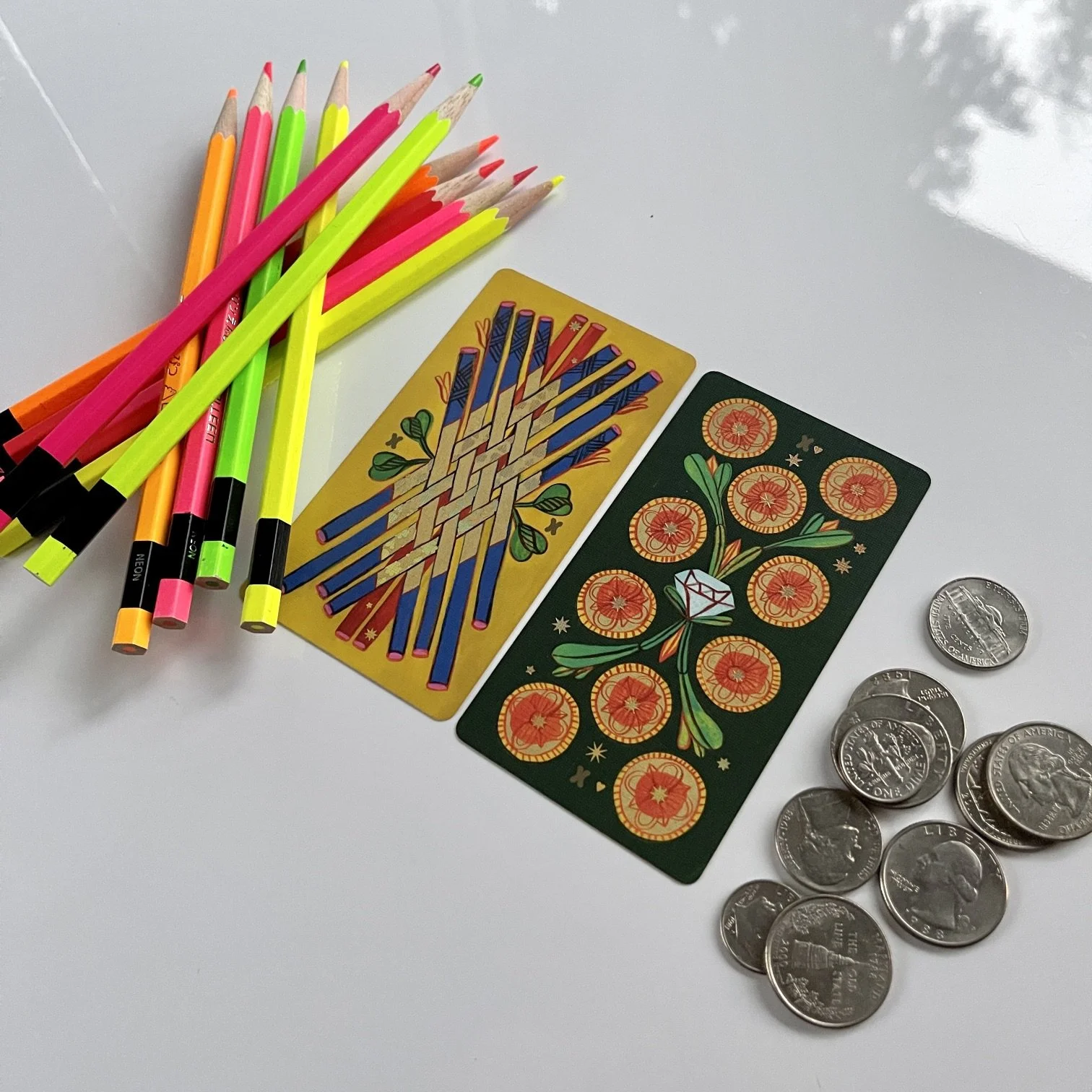 TAROT GYM! Learn to read with a PIP DECK. The Tarot de Marseille suits