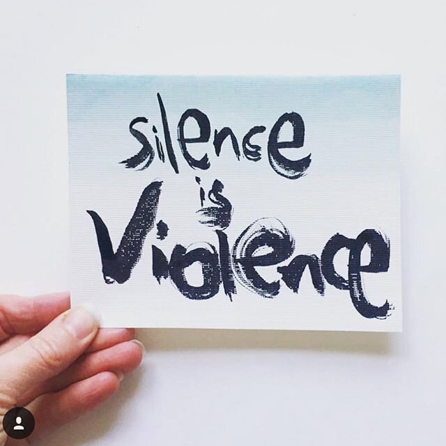 Speak the fuck up. The personal IS political. #silenceisviolence #thepersonalispolitical #handmadefont #thisunscriptedlife