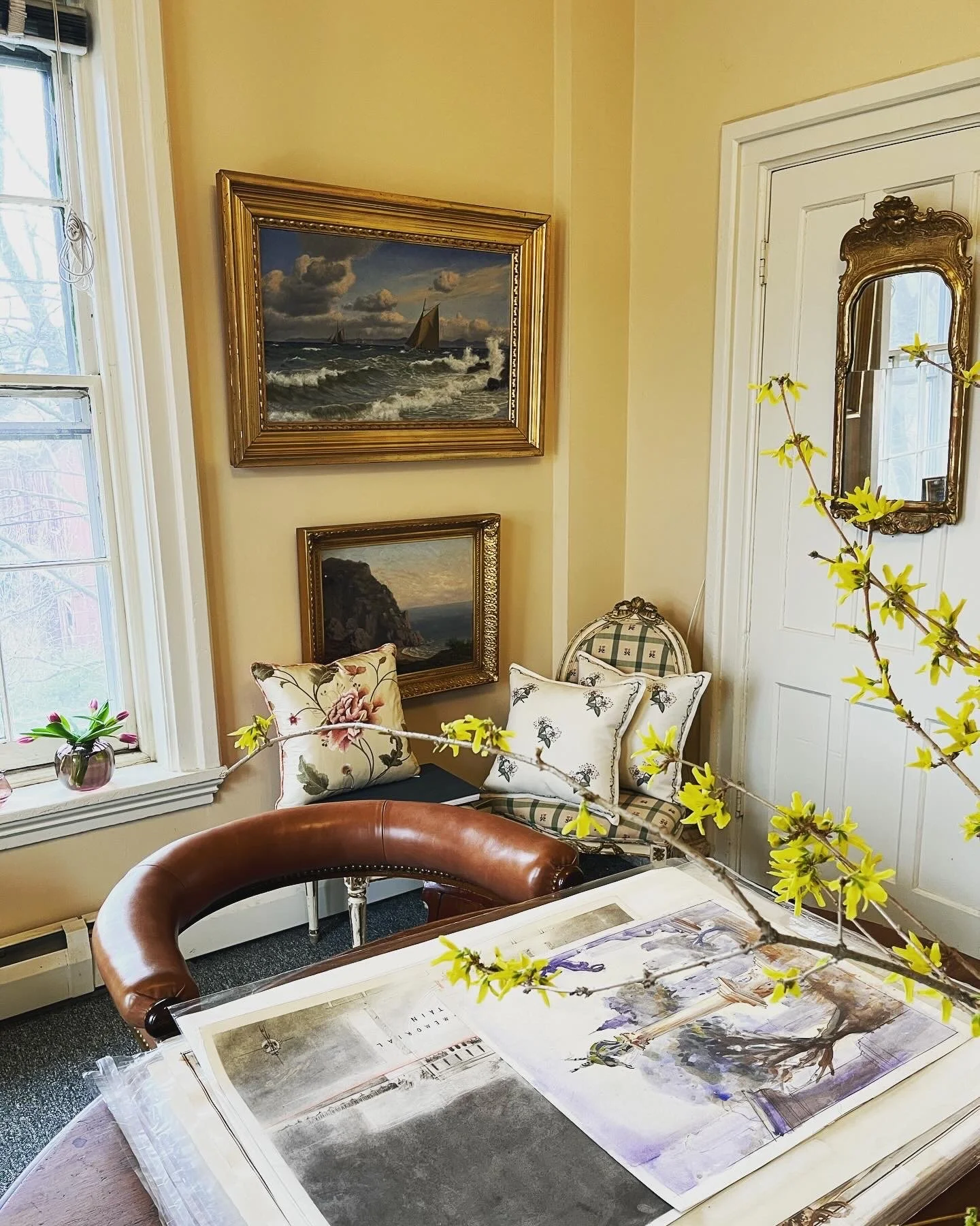 Custom Silk Floral Cushion