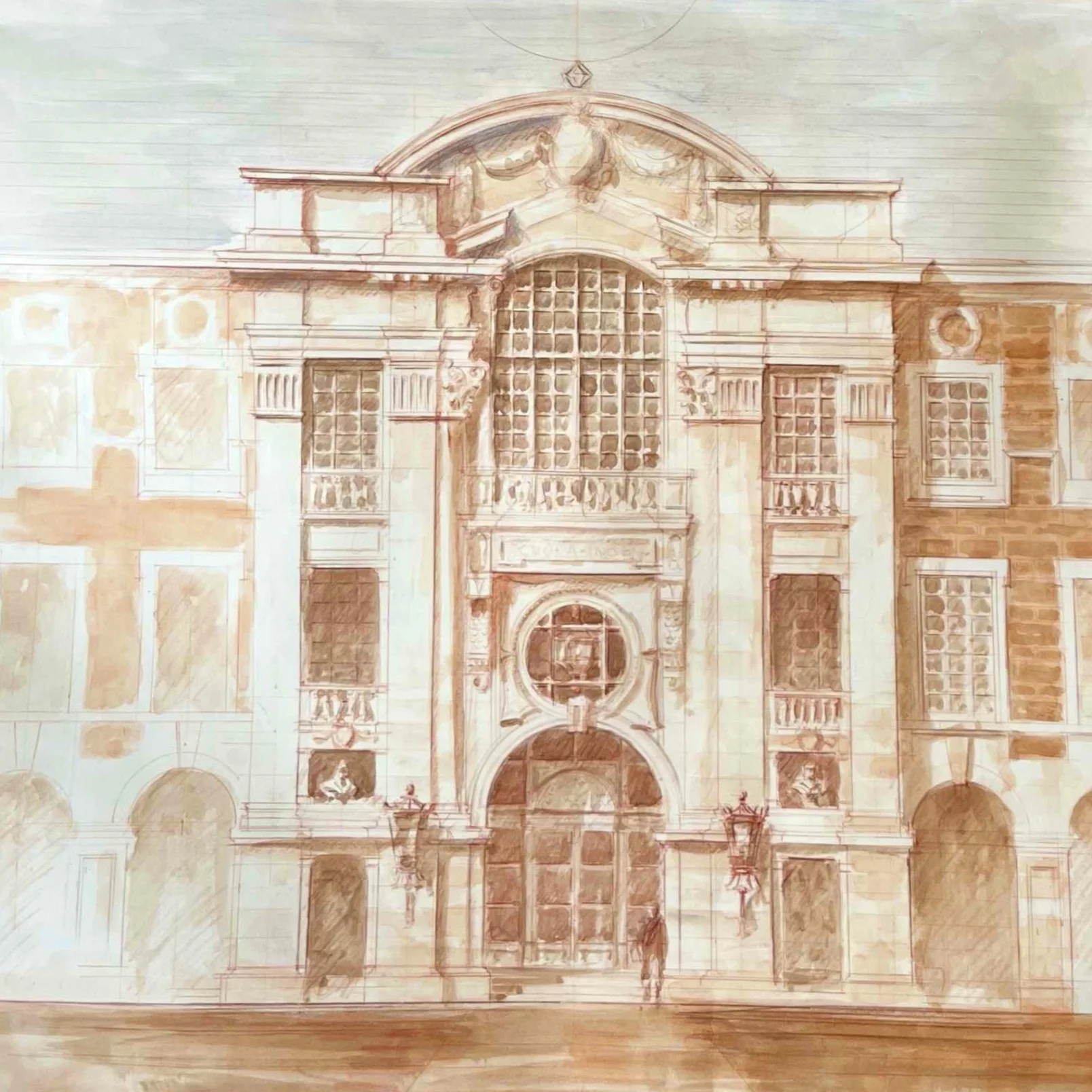 Large Washington University Brauer Hall Rendering