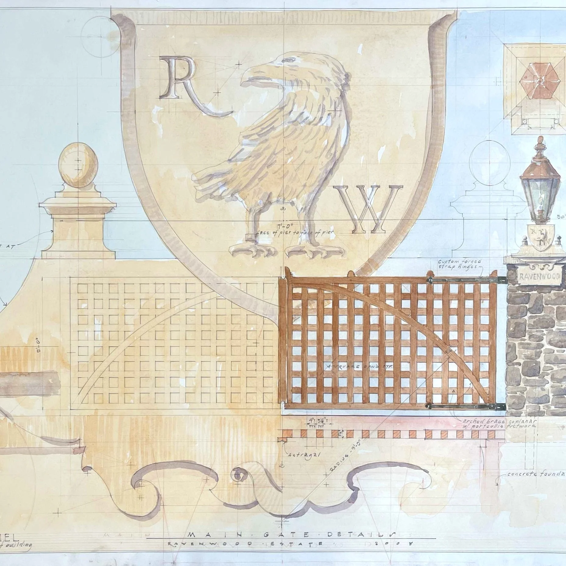 Ravenwood Estate Main Gate Rendering