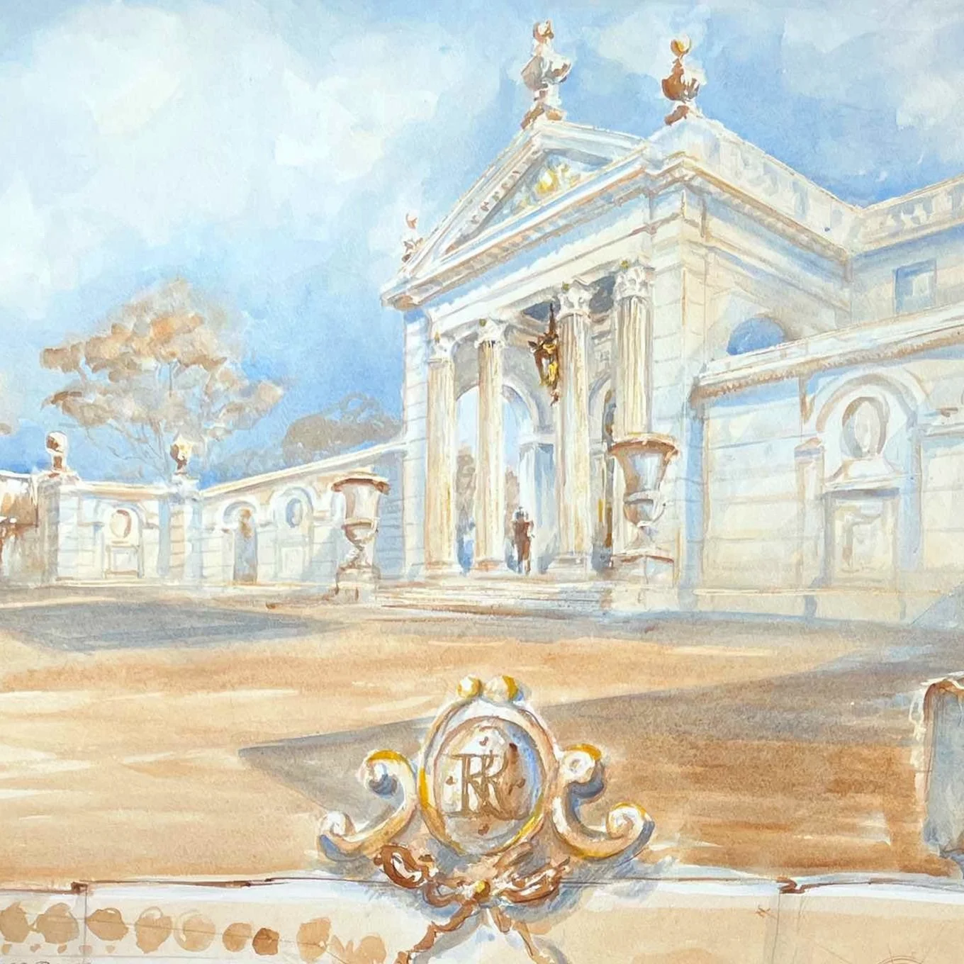 Villa Entry Court View