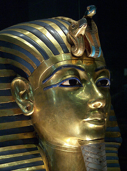 Close up of Tutankhamun Mask