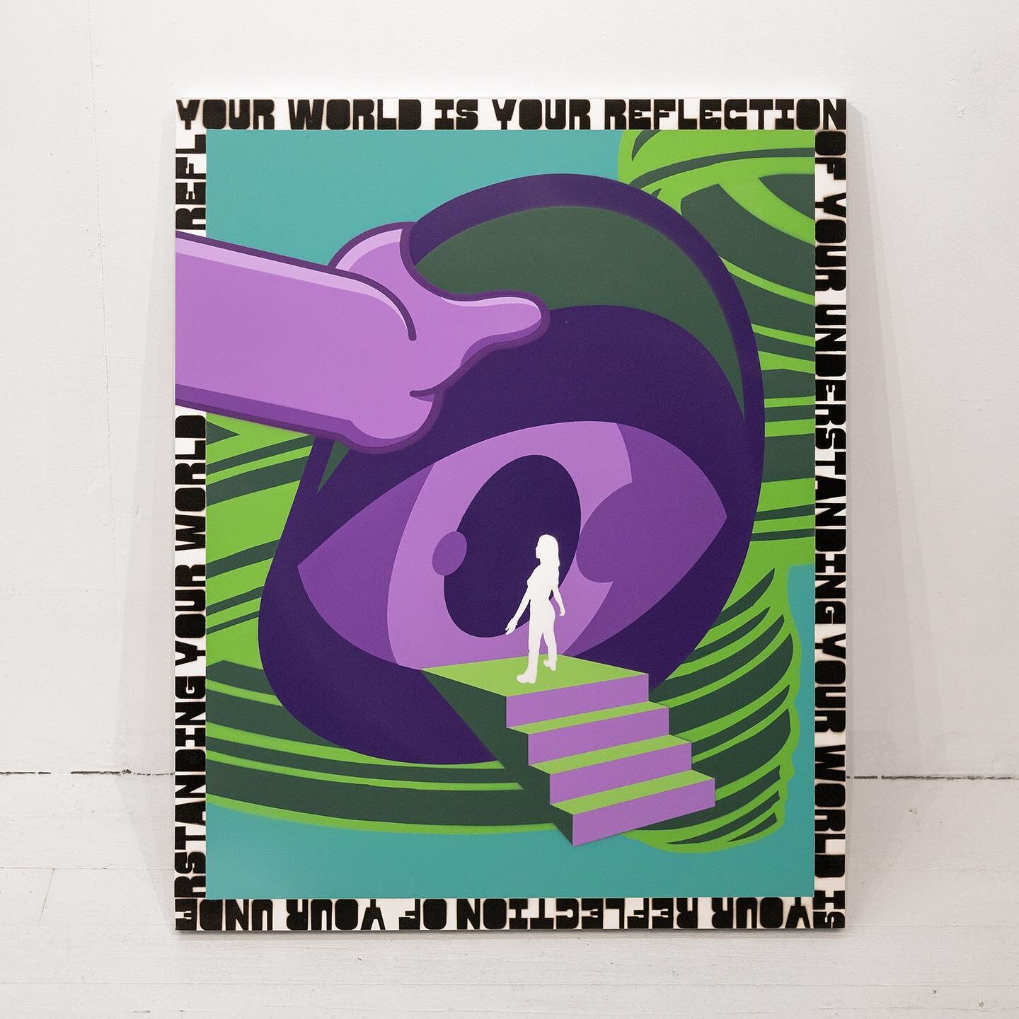 &lsquo;Your World&rsquo; - Original Painting

-18 Layer Stencil and Spray paint on Custom Wood Panel 
-24&rdquo; x 30&rdquo; x 2.5&rdquo; (61cm x 76.2 cm x 6.3cm) 
-signed on back