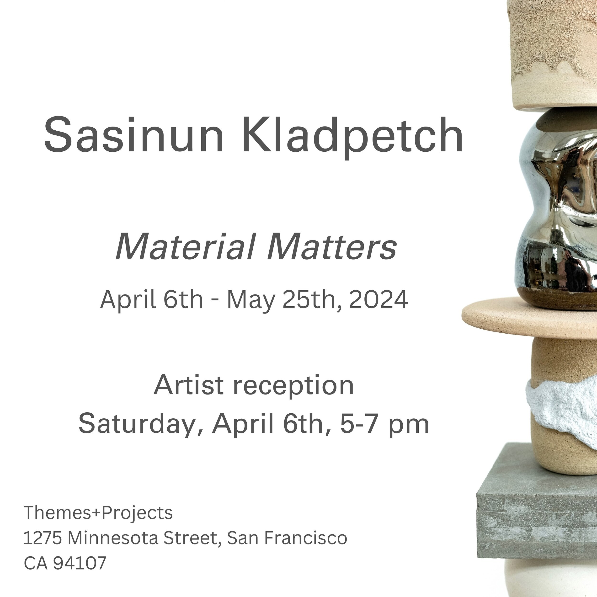 Mark your calendar for this coming Saturday!

Material Matters 

✨Artist reception✨
Saturday April 6th, 5-7 pm
@themesandprojects 

&bull;
&bull;
&bull;
&bull;
&bull;
#sasinunzohm&nbsp;#emergingartist&nbsp;#wallinstallation&nbsp;#concreteart&nbsp;#na