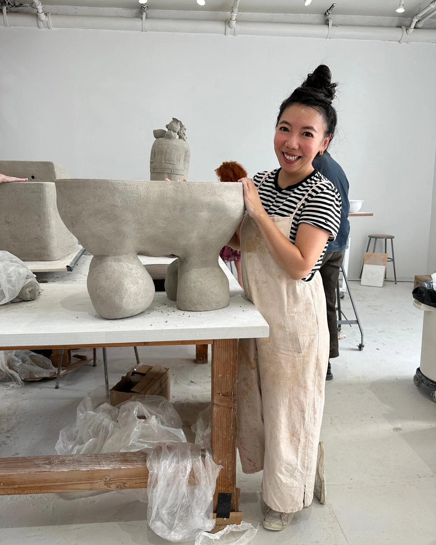 Photo dump here from an awesome workshop by @austincoudriet 

Holding my breath during the flipping process of this table ➡️➡️ 

Thank you these two strong men, @austincoudriet and @marklondon 💪🏻

Another highlight, running into my oldest/very firs