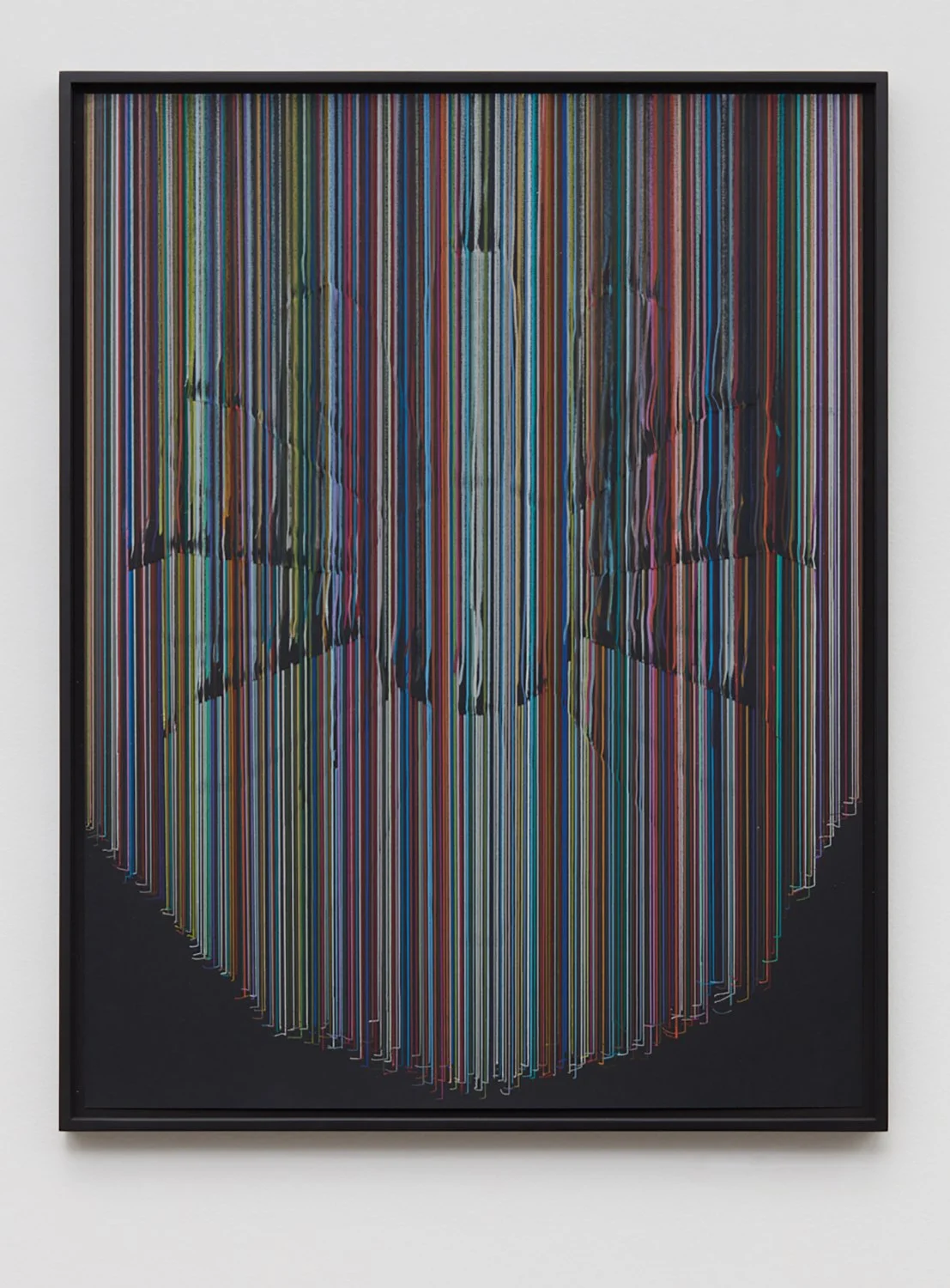 Rose - 2018 colored pencil on black Bristol - 27 5/16 x 21 5/16 framed