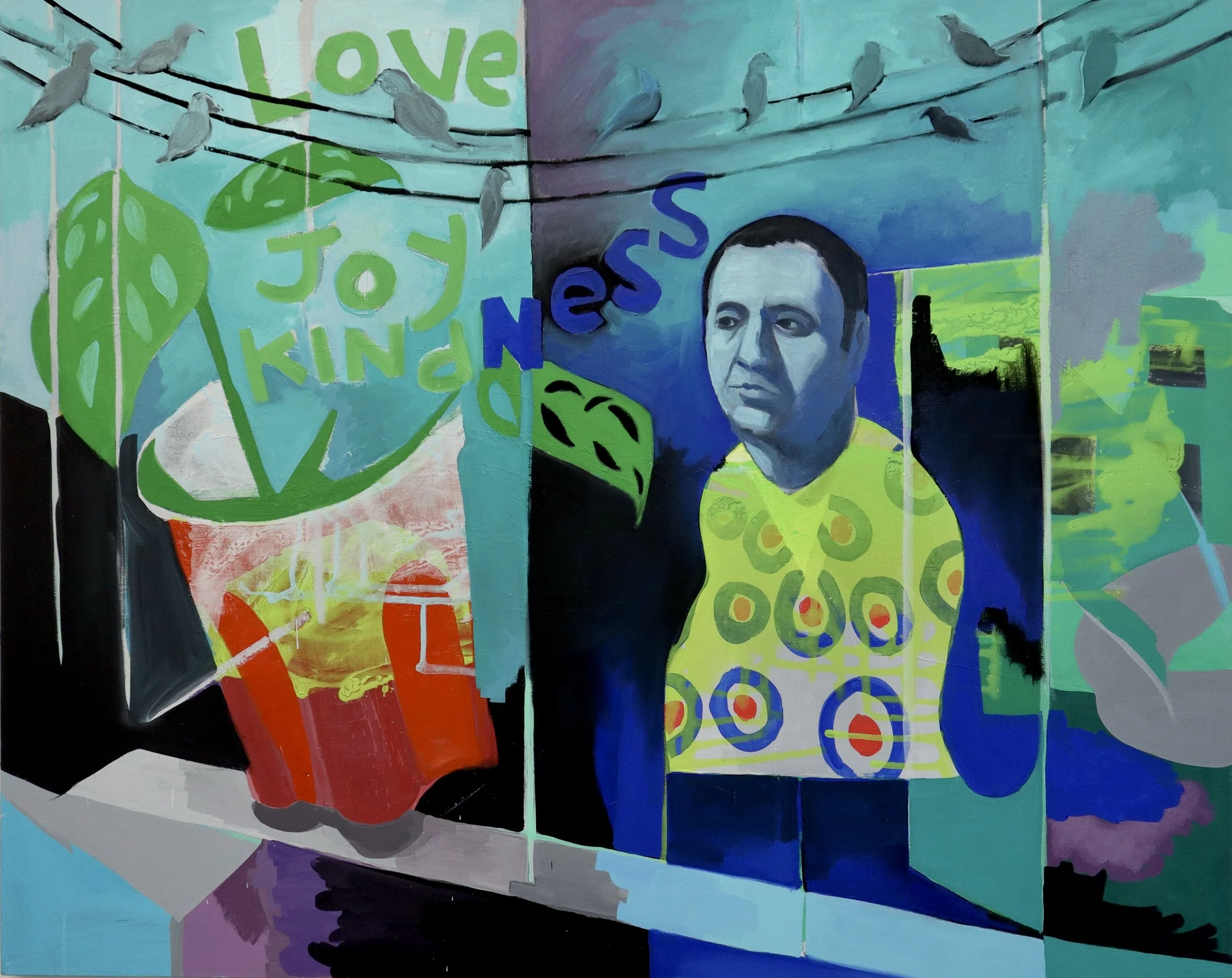 Unit 208 48 x 60" mixed media/ canvas 2022