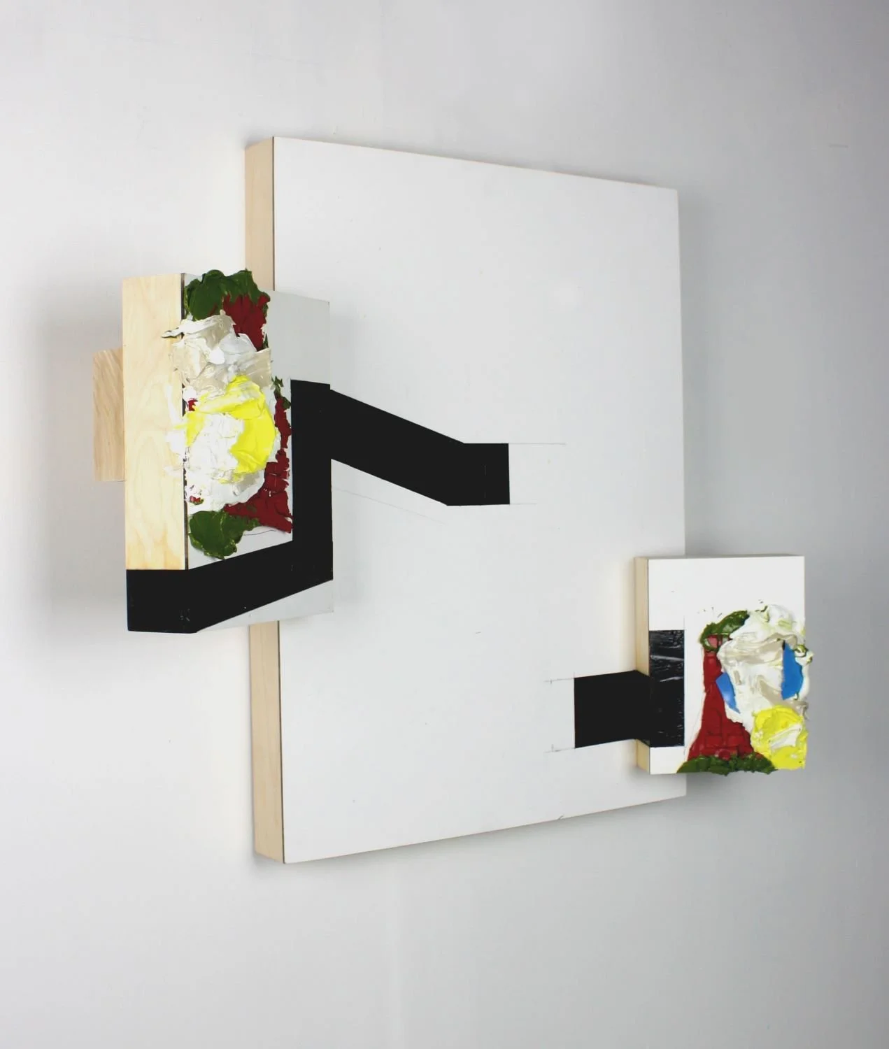 ‘Framed Expanse’, 2019, 24”x29”x9”, oil, ink, latex & enamel on wood panel construction.  Retail ($3000.00) 