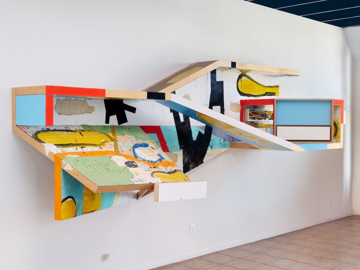 ‘The Façade of Painting’, 2016-2019, 60”x150”x39”, oil, ink, latex, & enamel on wood panel construction. Retail ($32,000.00) 