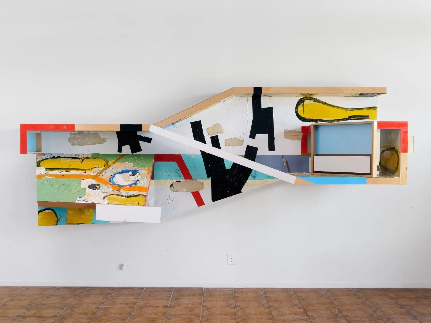 ‘The Façade of Painting’, 2016-2019, 60”x150”x39”, oil, ink, latex, & enamel on wood panel construction. Retail ($32,000.00) 