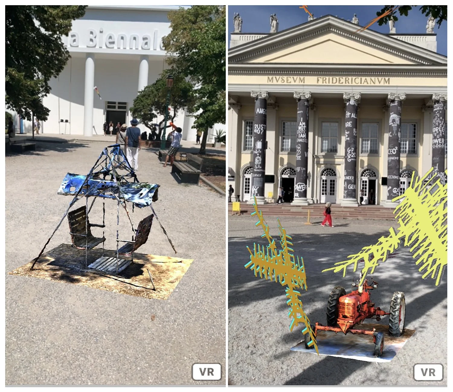    Revolutions Generators series  , 2022, in collaboration with Eugene Ahn, 59th Venice Biennale and Documenta fifteen intersections, augmented reality feature, dimensions variable 