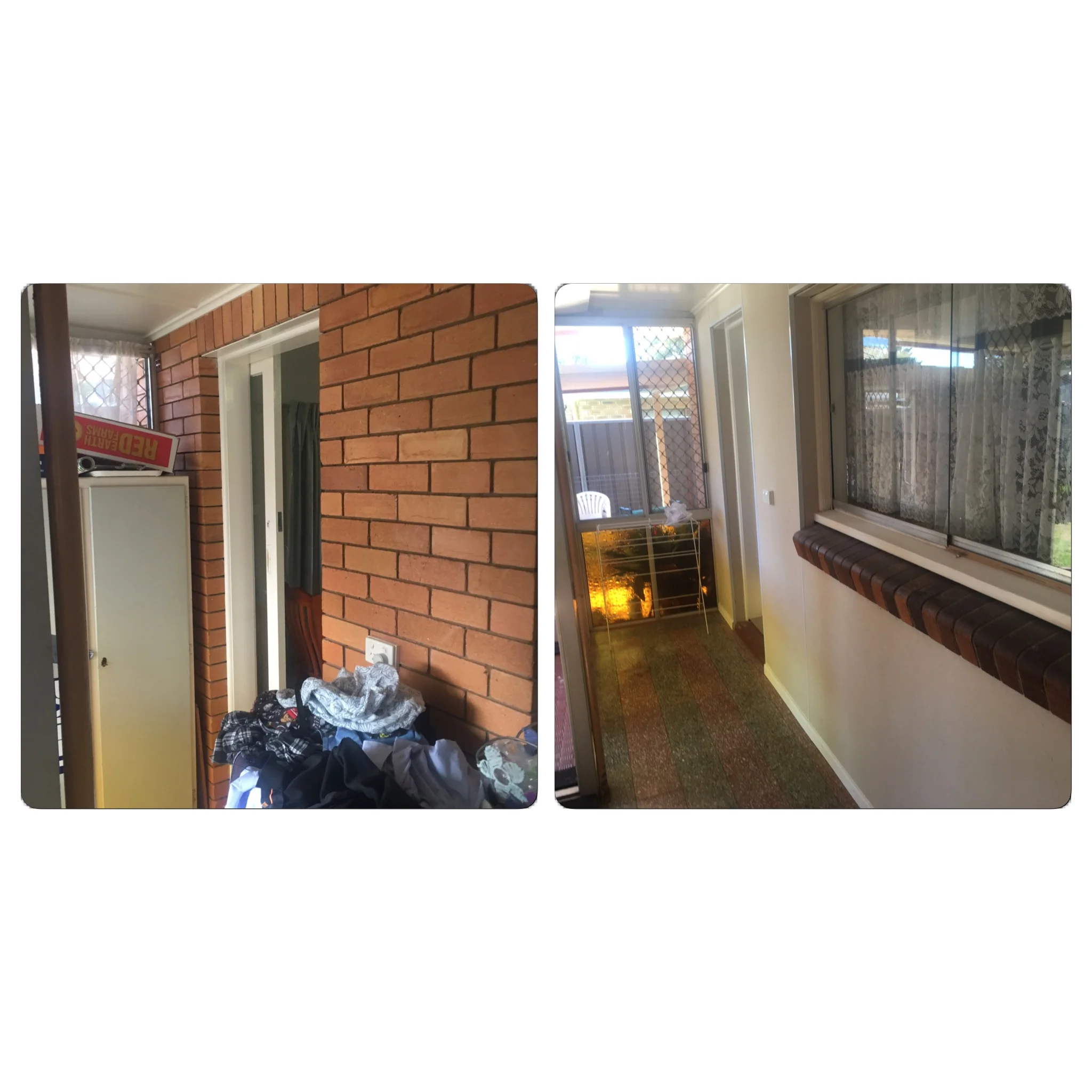 lining exposed brick