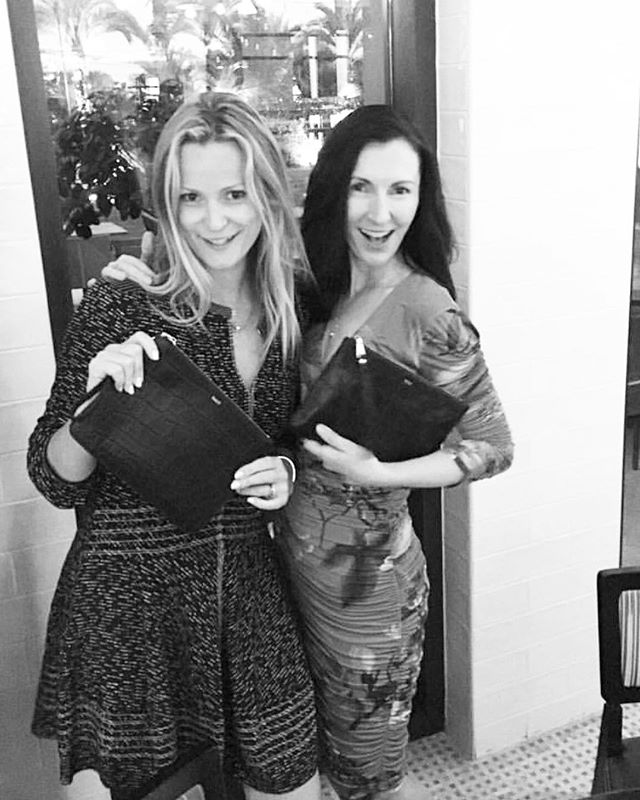 These two beauties.....wearing the zip pouch in midnight. We have 1 left in stock of this style....@01annabelamann @missalybally