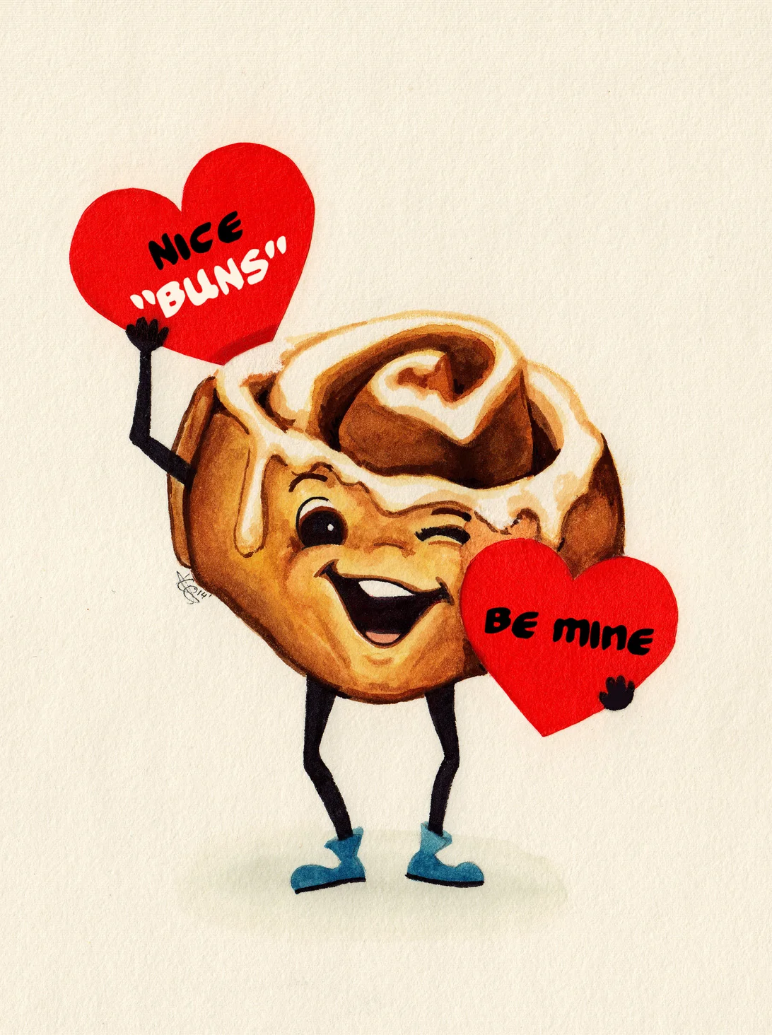 Cinnamon Bun Valentine