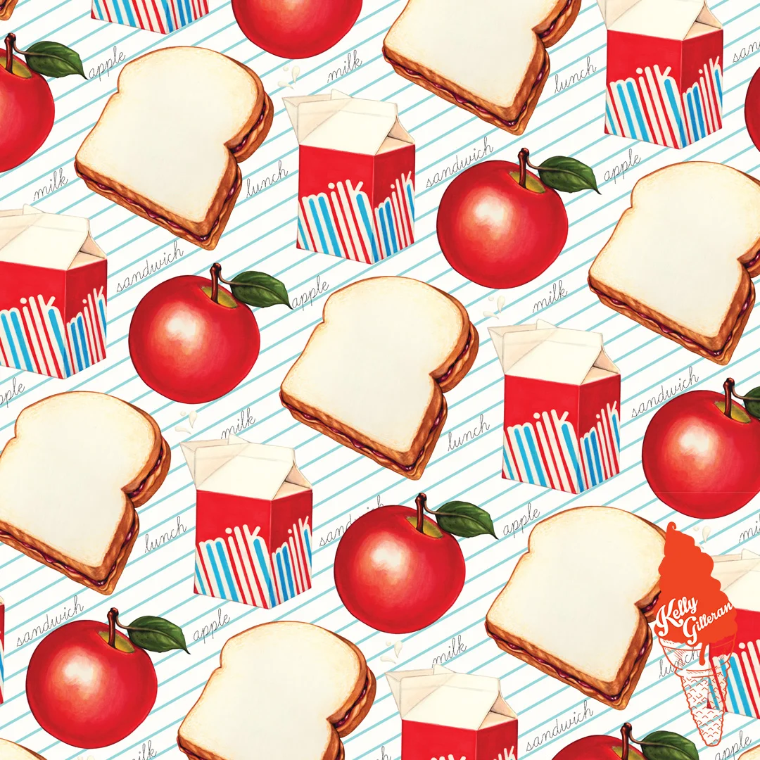 “Lunch Pattern - Ruled” 2018.
