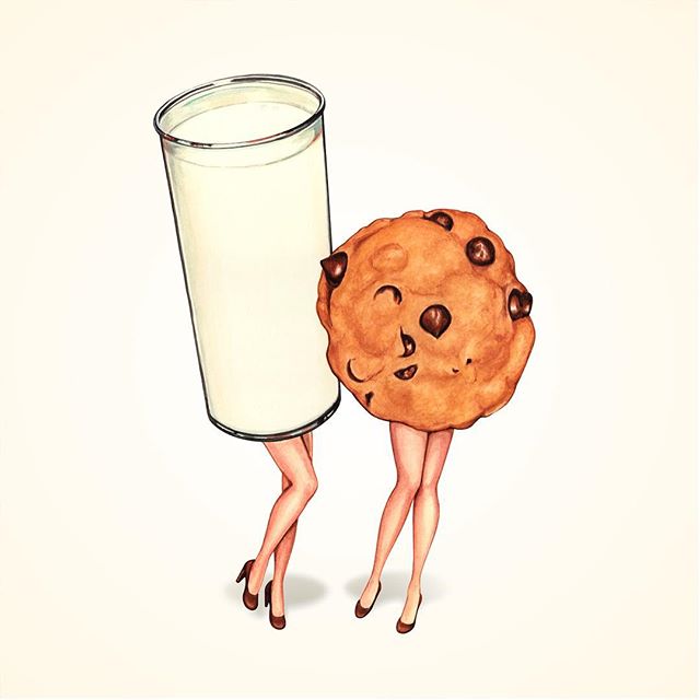 Best friends 🥛🍪!
&ldquo;Milk &amp; Cookie Girls&rdquo; now available on @redbubble