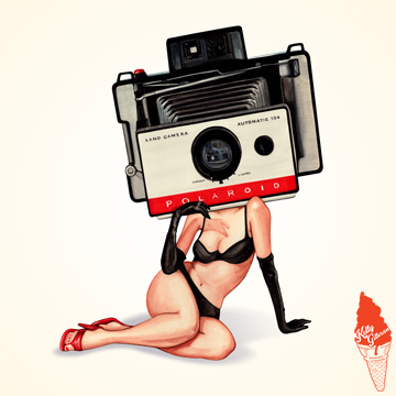 "Polaroid Pin-Up" 2019.