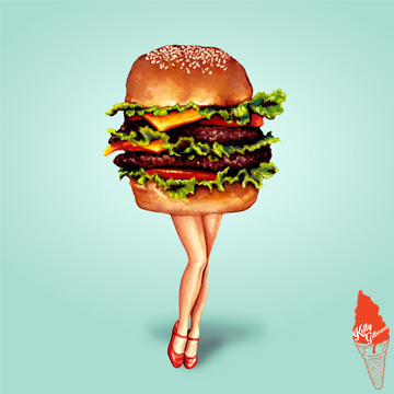 "STACKED: Cheeseburger Girl" 2015.