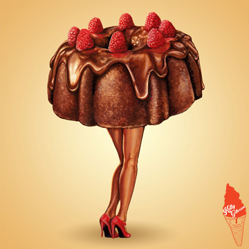 "Hot Cakes - Raspberry Bundt" 2014.
