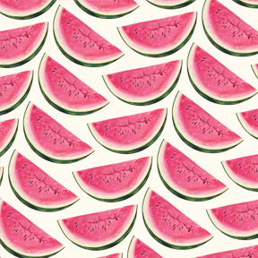 Watermelon Slice - White