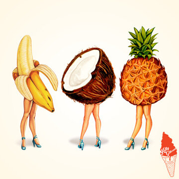"Tropical Fruit Girls" 2020.